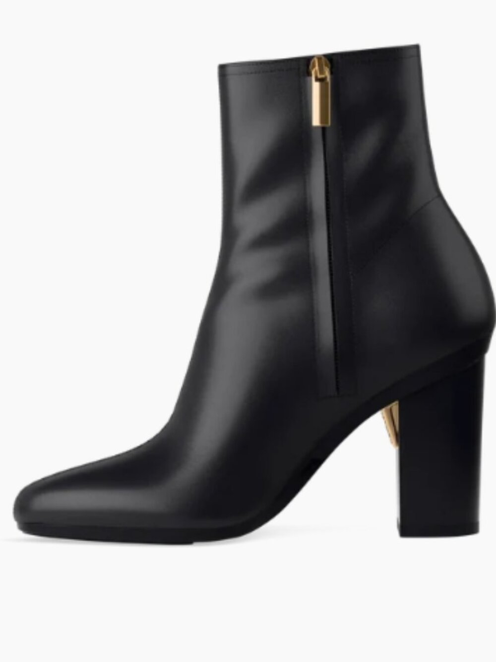 Pashion Amy Leather Bootie Black/Size 10